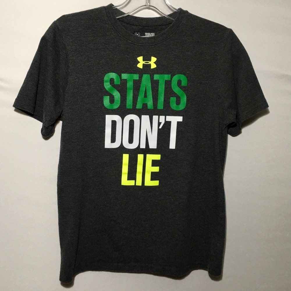 Under Armour HeatGear Loose Printed Tee SZ Youth M